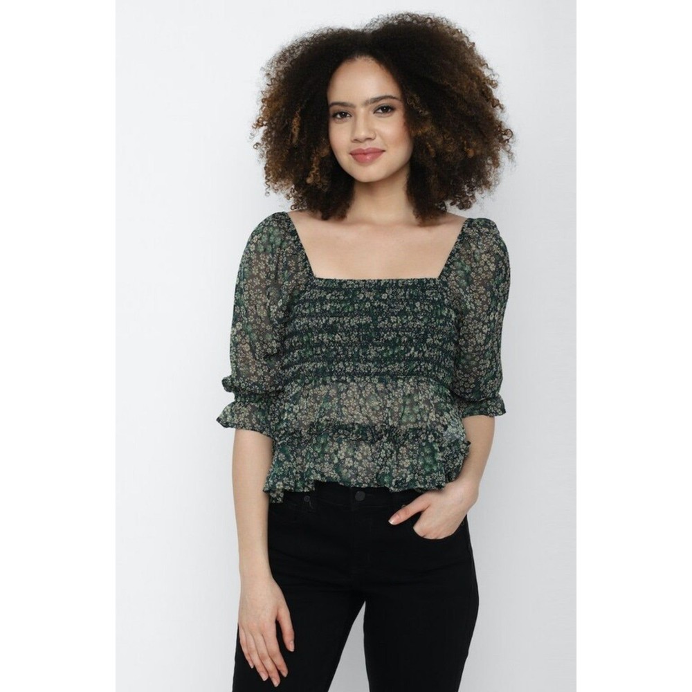 American Eagle Square Neck Babydoll Bouse Size XXS